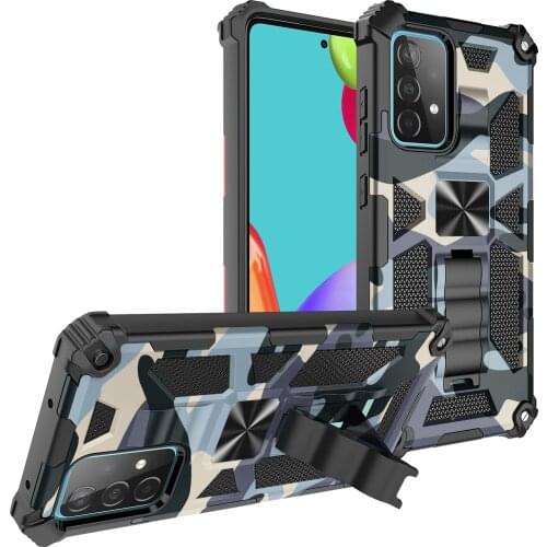KEYSION Camouflage Shockproof Armor Case for Samsung A52 A72 A82 A42 A32 A22 A12 A02 Back Cover For Galaxy A71 A51 A02S M51