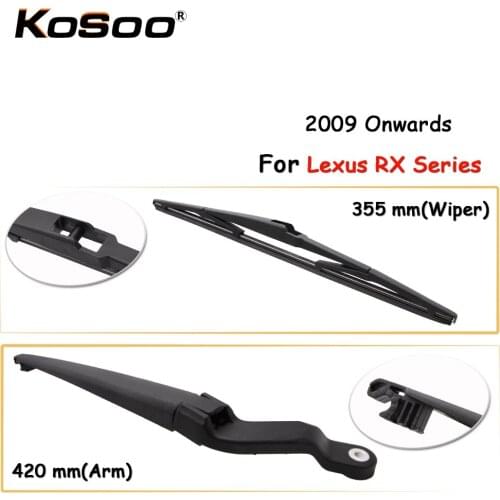 KOSOO Auto Rear Car Wiper Blade For Lexus RX Series,355mm 2009 Onwards Rear Window Windshield Wiper Blades Arm,Car Accessories