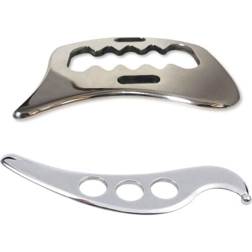 Stainless Steel Gua Sha Guasha Plate Massager Tool with Stainless Steel Gua Sha Scraping Massage Tool