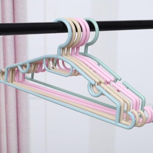 Multifunctional Non-slip Non-slip Hanger Adult Bold Plastic Clothes Hanging Drying Rack Dry And Wet Dual-use Clothes Supports