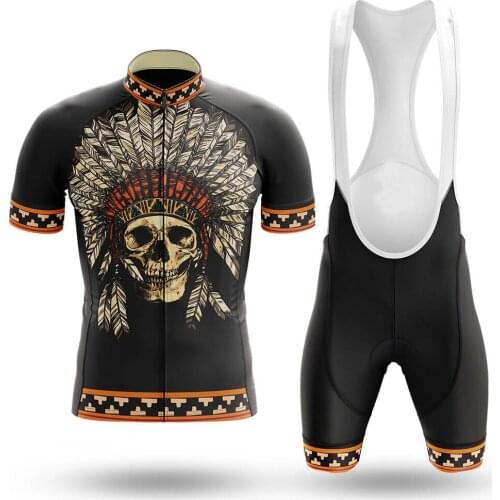 2021 Skull Cycling Jersey set Road Mountain Bike Cycling Clothing set MTB Bicycle Sportswear Suit Cycling Clothes Set For Mens