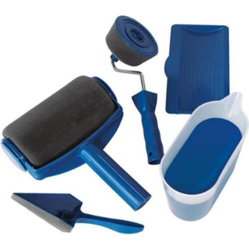 DIY Paint Runner Roller Brush Handle Kit and Clean Paint Roller Tool Household Pro Corner Set Decorate Home Office Room Wall