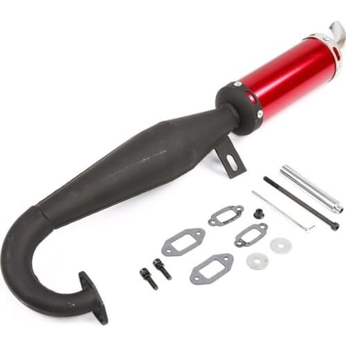 New muffler side exhaust pipe for 1/5 hpi baja 5b 5t 5sc rovan kingmotor truck part