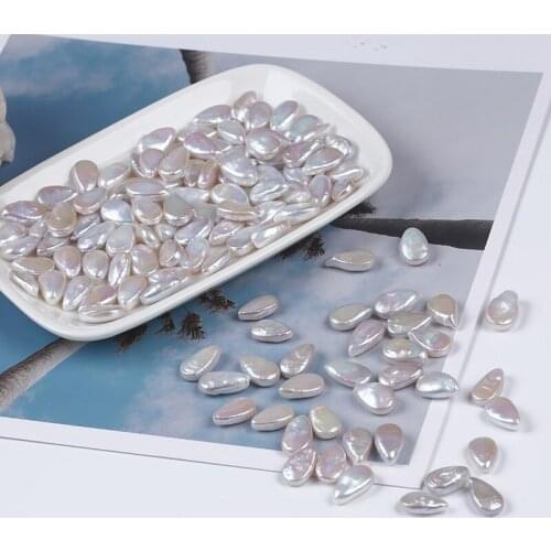 New Grade AAA White Drop Shape Freshwater Pearl Beads Simple And Stylish DIY Jewelry Gift