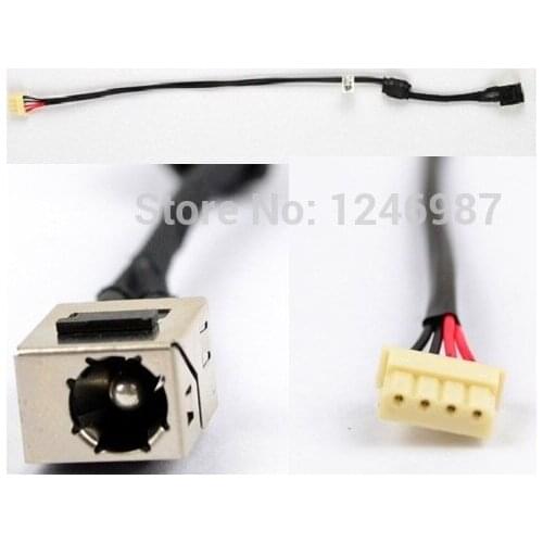 WZSM New DC Power Jack Connector with Cable for Toshiba L650 L655 L650D L655D L750 L755 L755D