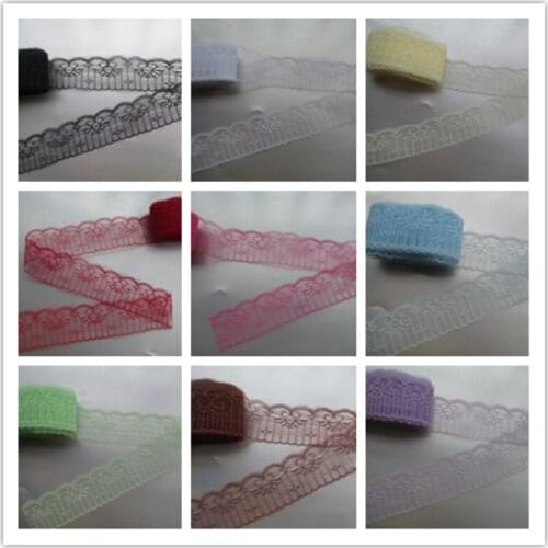 Wholesale 10 yards / 4.5 cm wide beautiful lace ribbon lace embroidery lace a variety of colors DIY clothing process trim