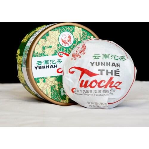 ORIGINAL Xia Guan 2019 Ripe Pu-erh Xiao Fa Tuo Chinese Xiaguan Cha Tea Yunnan Tuocha 100g With Box