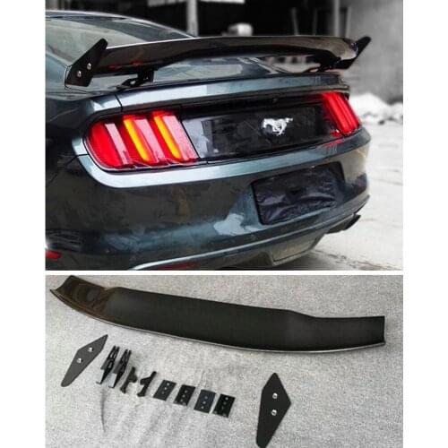 High quality Carbon Fiber Car Rear Trunk Lip Spoiler Wing Fits For Ford Mustang 2015 2016 2017 2018 2019 2020