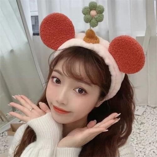 Banda de peluquería linda de felpa, banda elástica para el pelo para chica y mujer, accesorios para el pelo, tocados, lazo con O