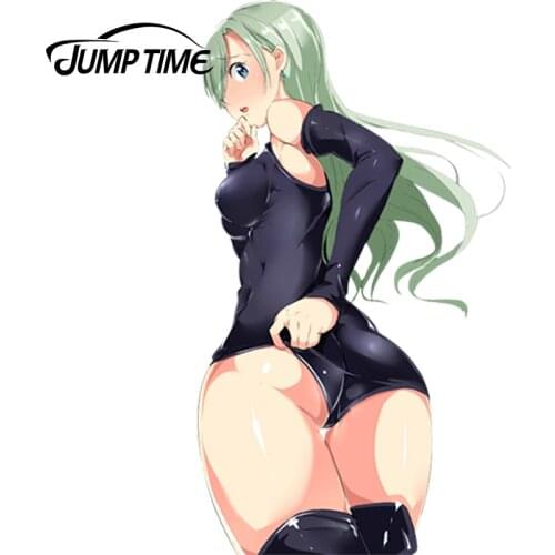 JumpTime 13cm x 7.4cm Sexy Graphics Nanatsu no Taizai Anime Lovely Girl Elizabeth Liones Car Stickers and Decals Car Bumper
