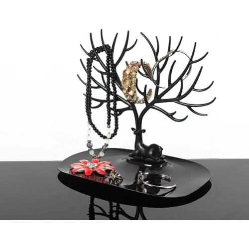2019 Mordoa Little Deer Earrings Necklace Ring Pendant Bracelet Jewelry Display Stand Tray Tree Storage Racks Organizer Holder