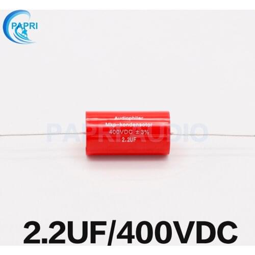 Lot/1PCS 400VDC 1UF 1.5UF 2.2UF 3.3UF 3.9UF 4.7UFAudiophiler MKP Audio Grade AXIAL Capacitor For HIFI DIY Tube Guitar Amplifier