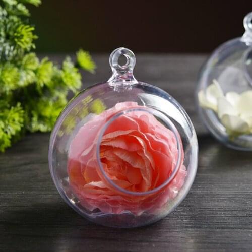Unique Design Clear Acrylic Hanging Ball Fashion Shiny Wedding Christmas Decoration Balls New Arrival Free Shipping
