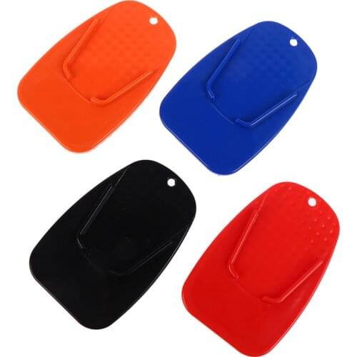 Universal Motorcycle Bike Plastic Kickstand Pad Plate Base Bike Side Stand Grip Support Foot Pad Base