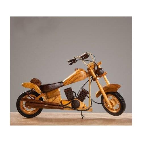 Vintage American motorcycle model, distressed model room wine cabinet decoration decoration, home living room study decoration