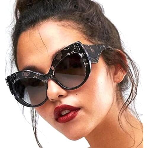 45616 Big Cat Eye Sunglasses Women Oversized Fashion Snakeskin Pattern Shades UV400 Vintage Brand Glasses