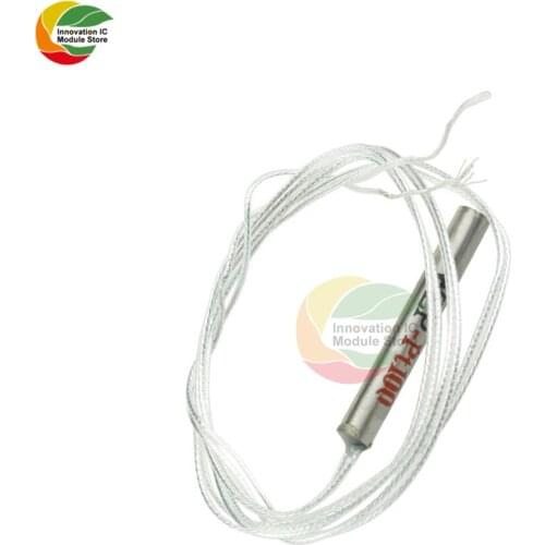 Ziqqucu PT100 Platinum Resister Temperature Sensor Waterproof Temp Probe -20~450 Celsius Insulated Shielding Fiberglass