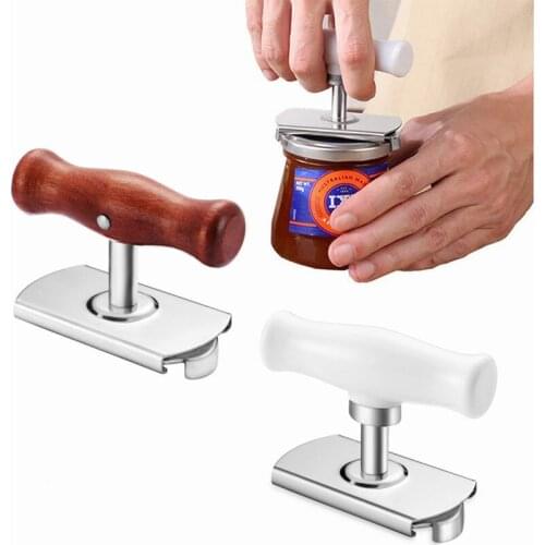1PCS Manual Stainless Steel Easy Can Jar Opener Adjustable 1-4 Inches Cap Multifunction Lid Openers Kitchen Tools Accessories