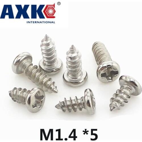2019 Vis Drywall 200pcs Round Phillips Self-tapping Screws. Miniature Yuan Head Tapping Electronic Small Screws M1.4 *5 Gb845