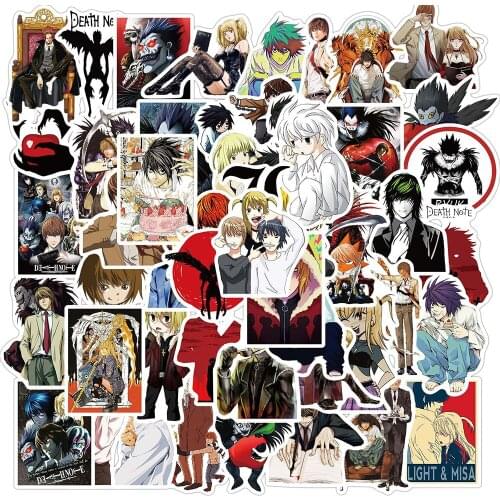/30/50PCS Anime DEATH NOTE Graffiti Stickers DIY Motorcycle Luggage Skateboard Cartoon Cool Classic Toy Decal Sticker for Kid