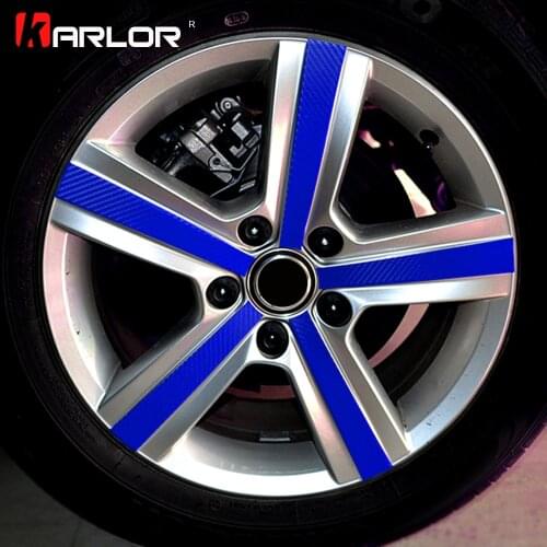 4 Pcs/set Carbon fiber Scratch Protection Film Wheel Hub Rim Car Styling Sticker Decal For VW Volkswagen Golf 7 MK7 Accessories