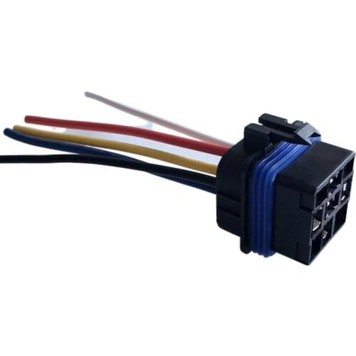 5-Pin Relay Kit Boat Auto SPDT 40A/12V Harness Socket New Type of Silicone Fully Sealed Waterproof Integrated Automotive Relay