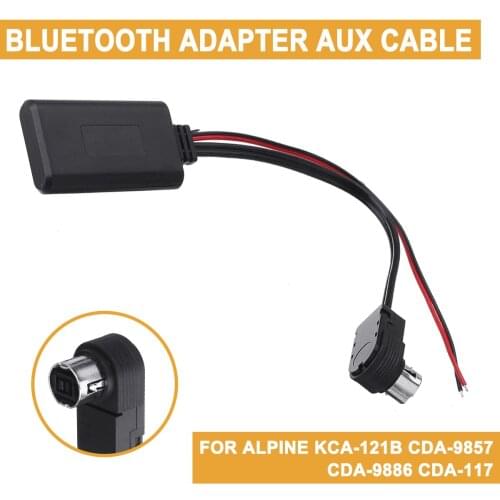Bluetooth Cord Car Electronics Accessories For Alpine KCA-121B CDA-9857 CDA-9886 CDA-117 Aux Adapter Cable