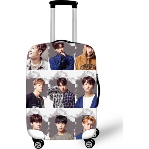 18-32 '' KPOP Stray Kids Luggage Cover Travel Accessories Trolley Case Baggage Protective Covers Anti-Dust Suitcase Cover