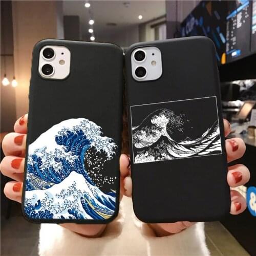 Sea Wave Ocean Cases For Huawei P30 P20 P40 Lite E P30 20 Pro Honor 10 Lite 10i 9X 8A with hole Y7 Y9 Prime P Smart 2019 Z Cover