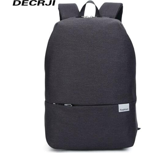 DECRJI Multifunction Men USB Charging Laptop Backpack Large Capacity School Backpack For Teenagers Casual Oxford Travel Bagpacks