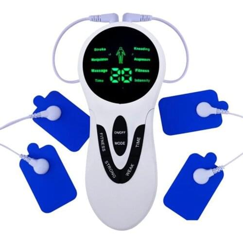 8 Modes Electric Body Massager EMS Compex Muscle Stimulator TENS Electronic Pulse Meridians Physiotherapy Machine for Back Neck
