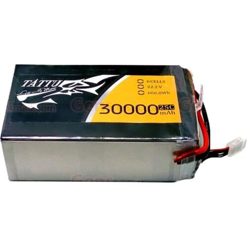 TATTU Fast Charge TATTU 30000mAh 25C 22.2V 6S1P Intelligent Lipo Battery for agriculture drone