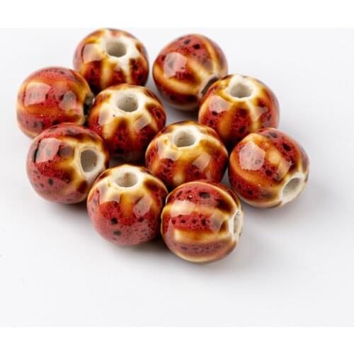 11# 20pcs Watermelon Shape Quality Ceramic beads not hama oblate Specail Ceramic Beads #HY421