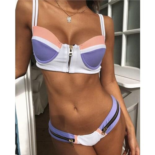 High Waist Bikini Set 2020 mujer Push Up Bandage Bikini Swimwear Women Floral Two Pieces Swimsuit Strappy biquinitraje de baño