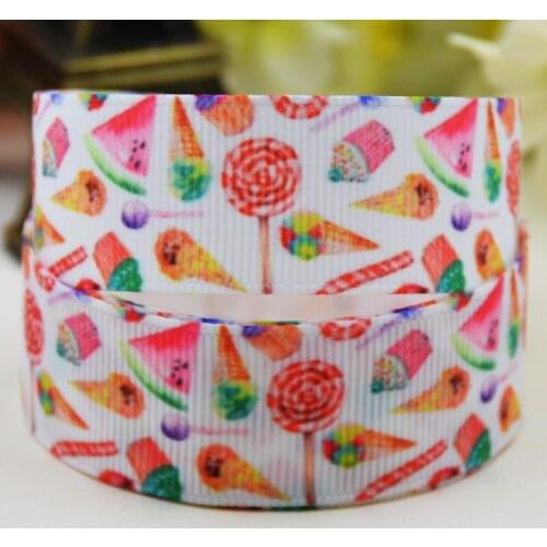 7/8'' 22mm,1" 25mm,1-1/2" 38mm,3" 75mm Candy Character printed Grosgrain Ribbon party decoration X-02243 10 Yards