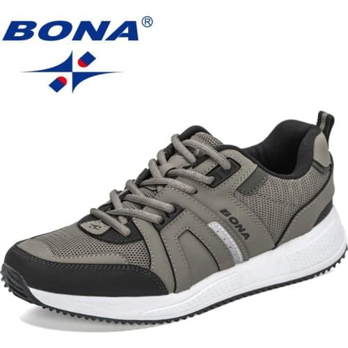 BONA 2021 New Designers Luxury Brand Sneakers Men Classics Handmade Casual Shoes Man Street Fashion Leisure Footwear Mansculino