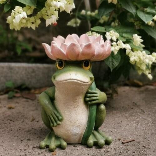 Frog Garden Decoration Decoration Landscape Garden Decoration Outdoor Bird Feeder Balcony Decoration Garden Decoration