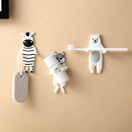 Animal Hook Multifunctional Door Back Key Storage Rack Wall Seamless Strong Storage Sticky Hook Household Storage Rack