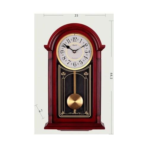 FASHION LIVING ROOM CHIME SWING QUARTZ CLOCK MUTE VINTAGE WALL CLOCK CREATIVE ATMOSPHERIC CLOCK WALL DECORATIONS ORNAMENTS