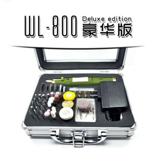 WLXY 800D Electric Rotary Drill Set 80pcs Polish Sanding Grinder Tool Kit in Box for DIY Hobby Woodwork