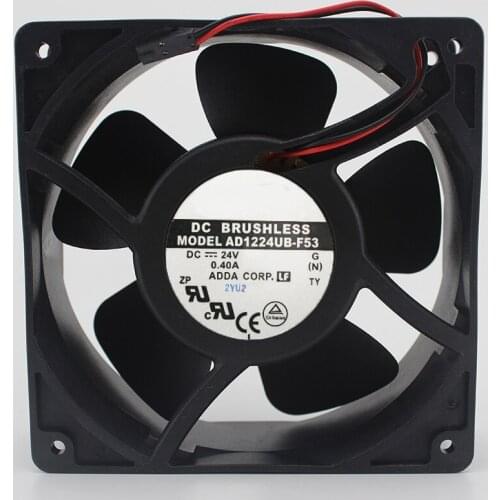 New original AD1224UB-F53 12038 24V 0.40A aluminum frame three-wire speed