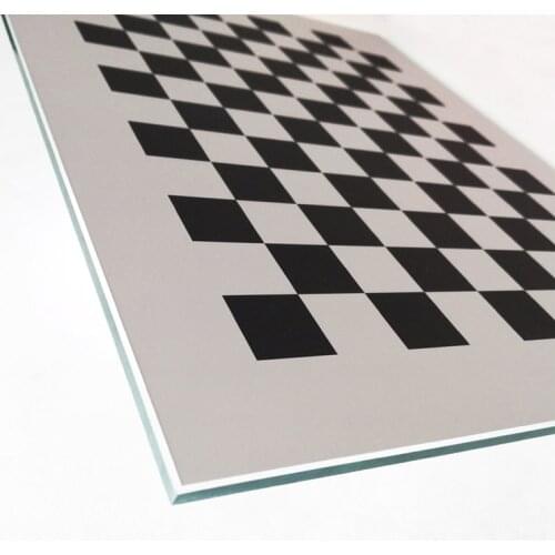 Optical Float Glass 7*5 Square Alumina Calibration Plate Diffuse Reflection Opacity Checkerboard A4 Grid Calibration Plates