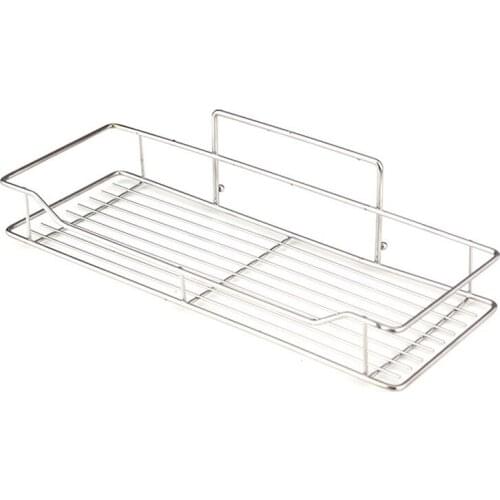 Stainless Steel Bathroom Storage Shelf Punch-Free Kitchen Bathroom Toilet Wall Hanging Storage Rack Large