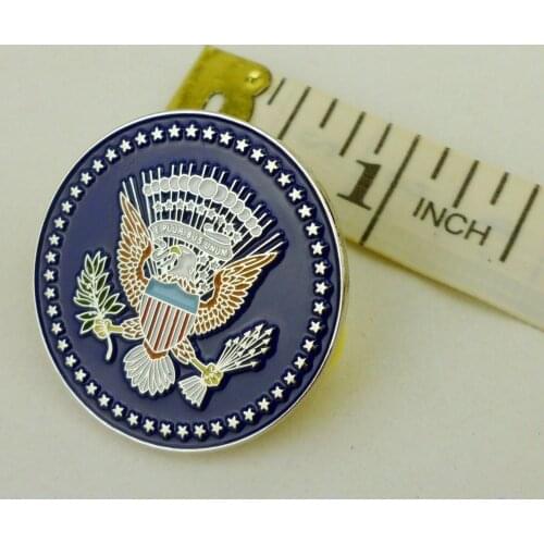 US PRESIDENTIAL SERVICE PRESIDENT METAL MINI BADGE CAP LAPEL PIN BROOCH INSIGNIA Military Store