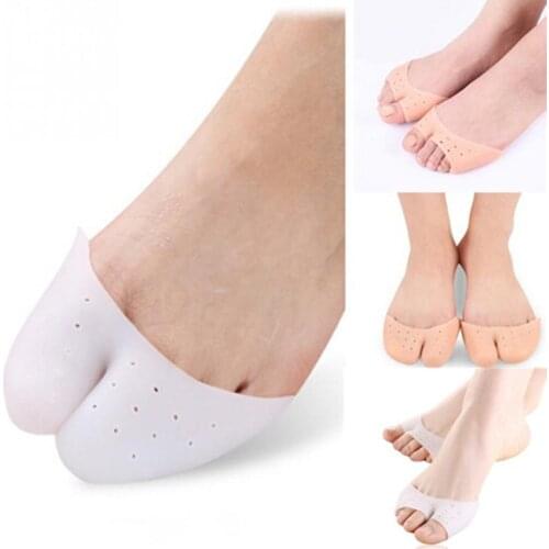2pc Silicone Foot Pads Hallux Valgus Corrector Toe Pads Orthopedic Braces Cushion Pads Insole Pedicure Bunion Foot Protector