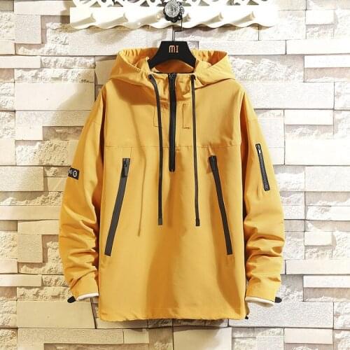 VERSMA Korean Chic Vintage Jacket Summer Windbreaker For Men Spring Streetwear Loose Hood Cargo Coat Youth Clothes Dropshipping