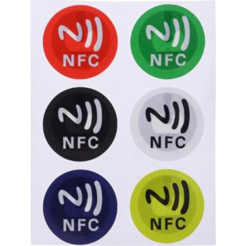 Waterproof PET Material NFC Stickers Smart Adhesive Ntag213 Tags For All Phones
