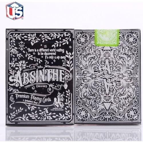 1 Deck Absinthe V2 Playing Cards Ellusionist Poker Size Deck Magic Tricks