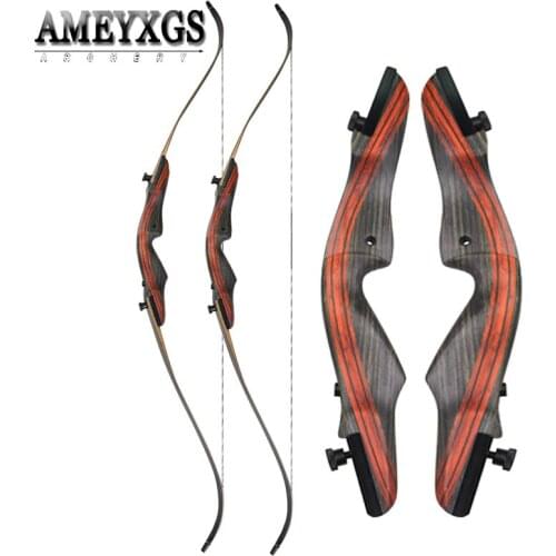1 set 62 inch Recurve Bow 20-50lbs Right Hand Takedown Hunting Bow Outdoor Shooting Sports Training Archery Accessories