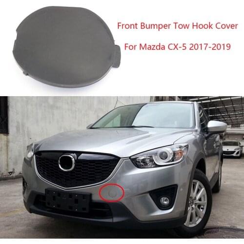 1 Pcs Front Bumper Tow Hook Cover for Mazda CX-5 2017 2018 2019 Hauling Eye Cap KDYH-50-A11 Base Color